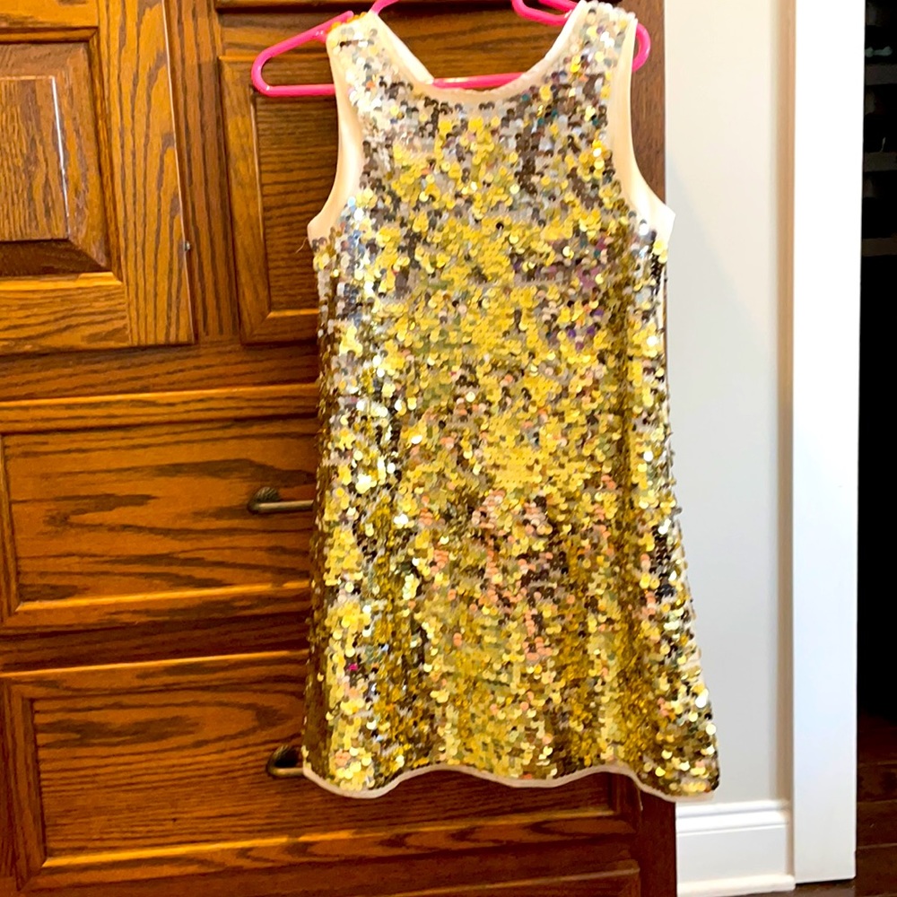 Gold sequin dress girls 4/5